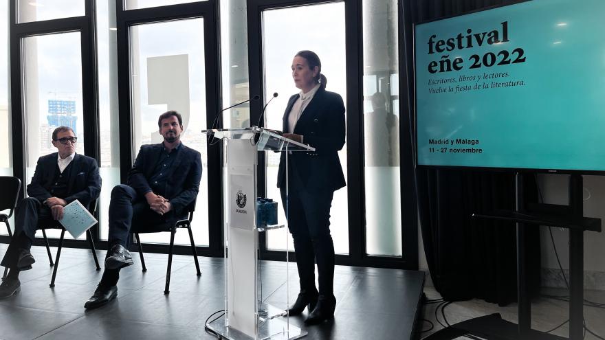 La consejera Marta Rivera en la presentación del Festival Eñe