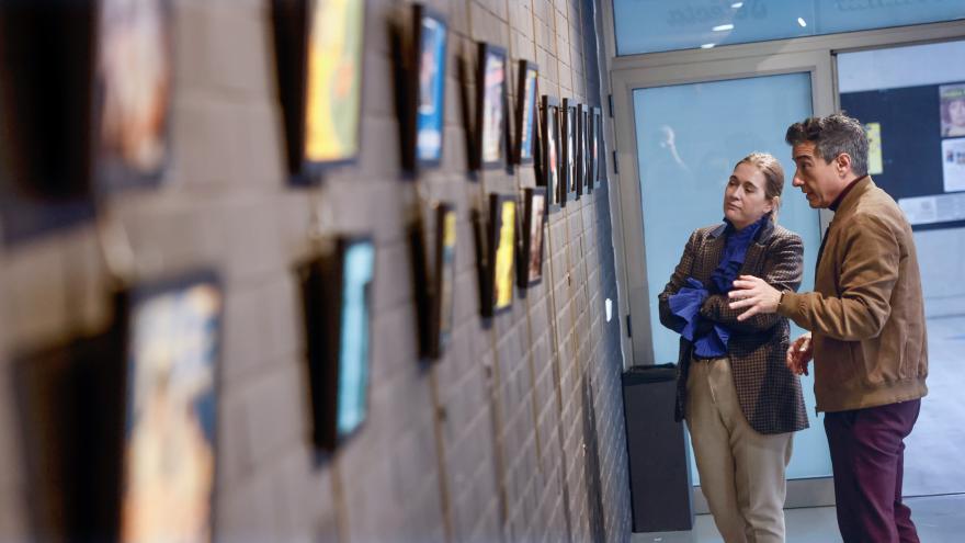 La consejera Marta Rivera en la inauguración de la exposición