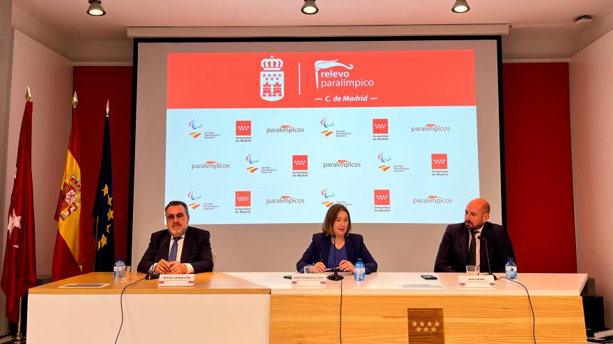 La Comunidad de Madrid colabora en el proyecto Relevo paralímpico para promover el deporte inclusivo La consejera Marta Rivera durante su intervención