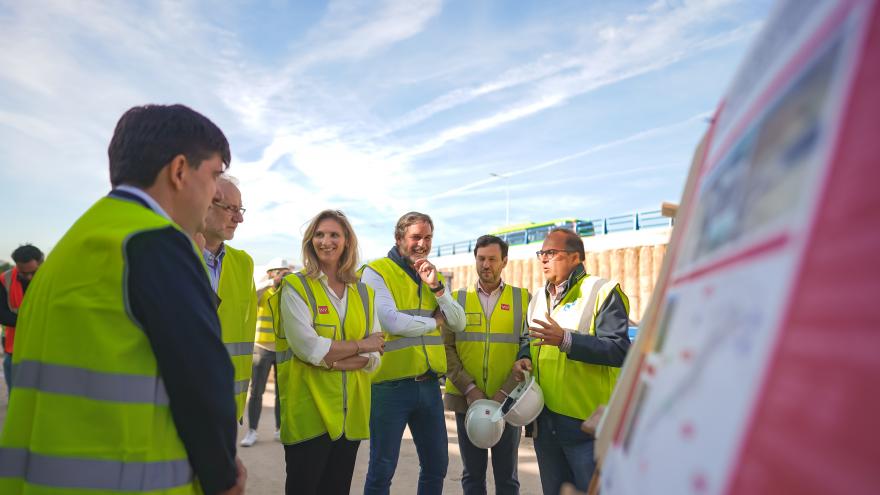 La consejera Martín visita la nueva infraestructura que beneficiará la movilidad tanto en transporte público como en vehículo privado 