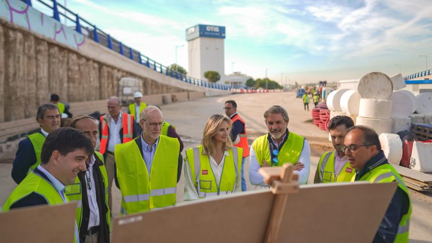 La consejera Martín visita la nueva infraestructura que beneficiará la movilidad tanto en transporte público como en vehículo privado 