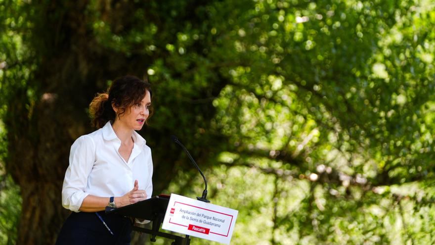 Díaz Ayuso inaugura la nueva área de descanso Pradera de la Virgen de la Peña en Rascafría: “Un tesoro medioambiental y cultural” La presidenta Isabel Díaz Ayuso
