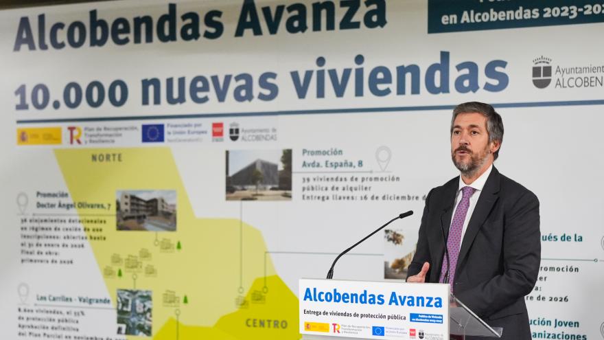 La Comunidad de Madrid participa en la entrega de 39 viviendas asequibles promovidas por el Ayuntamiento de Alcobendas El consejero García Martín