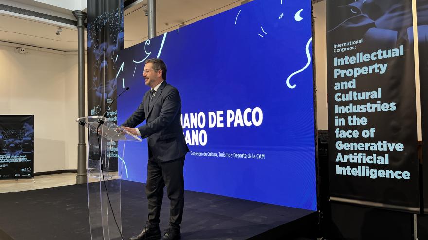 El consejero durante la presentación