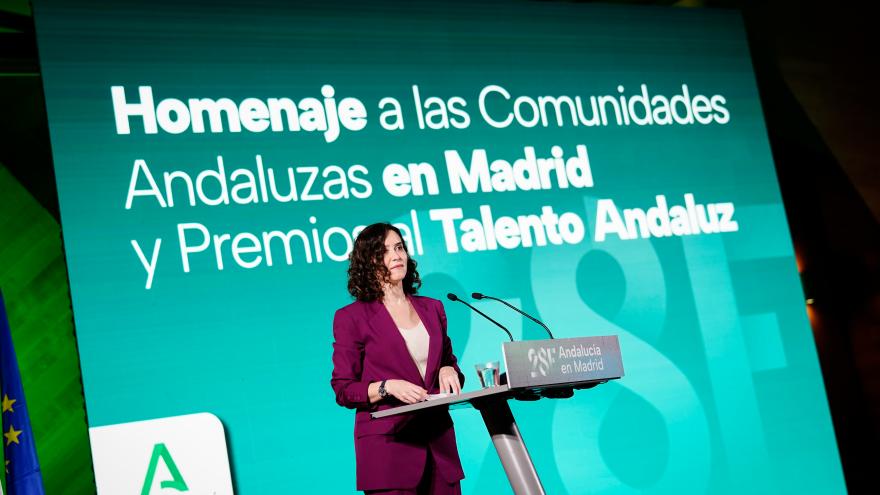 La presidenta durante el acto 