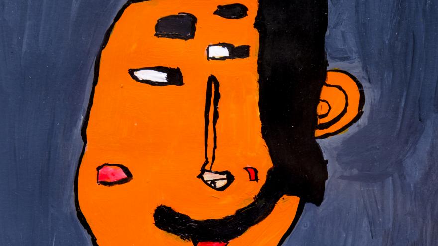Retrato de un hombre con rasgos picassianos