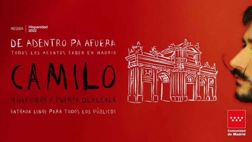 El cartel del concierto de Camilo para Hispanidad 2022