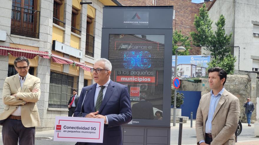 El consejero Carlos Izquierdo durante su intevención