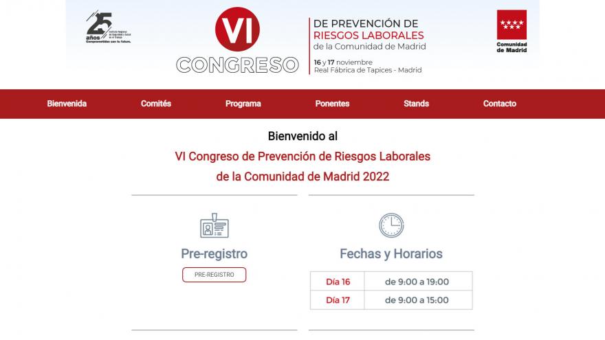 Imagen web VI Congreso PRL