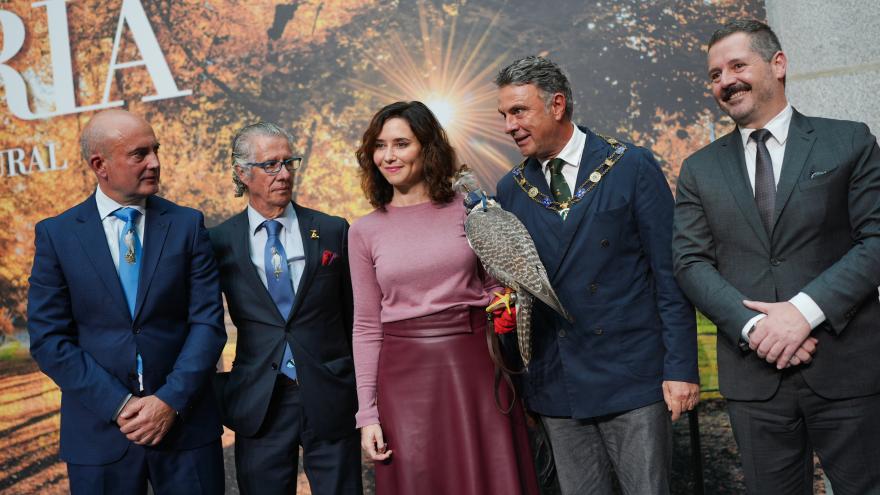 La presidenta con los cetreros