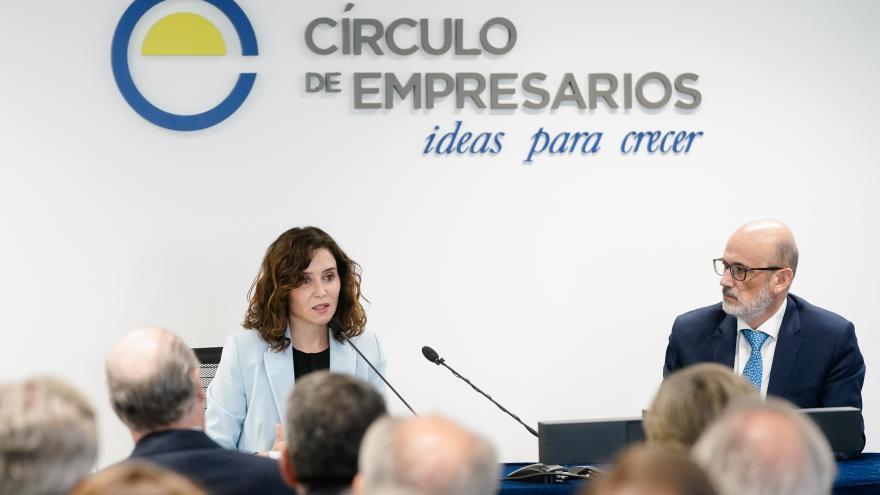 La presidenta en la reunión con el Círculo de Empresarios