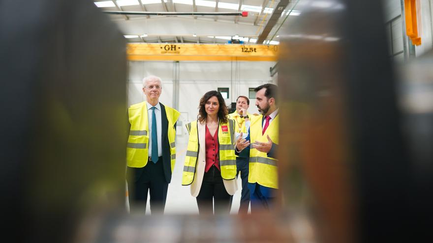 La presidenta en la fábrica