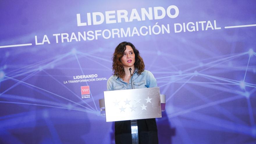 La presidenta durante su intervención