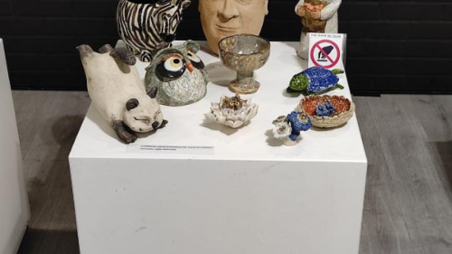 piezas de cerámica realizadas por nuestr@s alumn@s