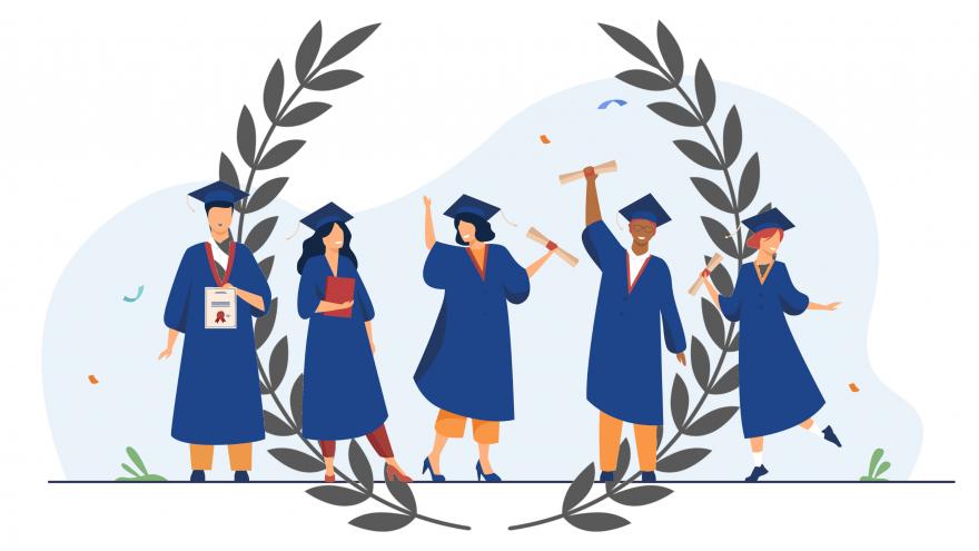 Estudiantes universitarios laureados