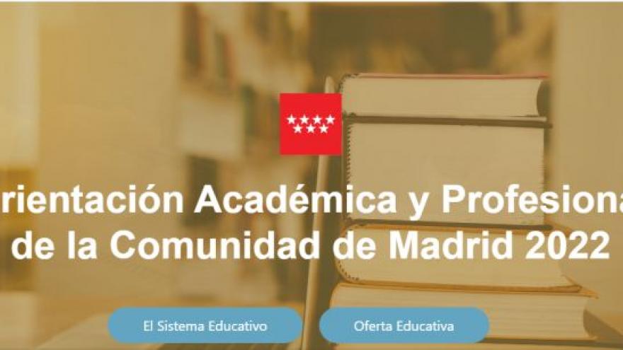 Orientación Académica y Profesional de la Comunidad de Madrid 2022 (sitio web)