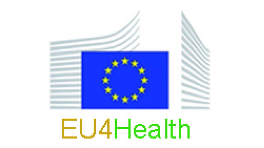 Logotipo de la Comisión Europea y la leyenda EU4Health