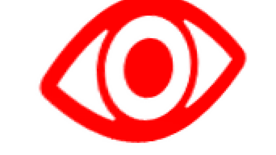 Icono con un dibujo lineal de un ojo