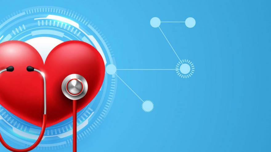 Dibujo de estetoscopio y corazón