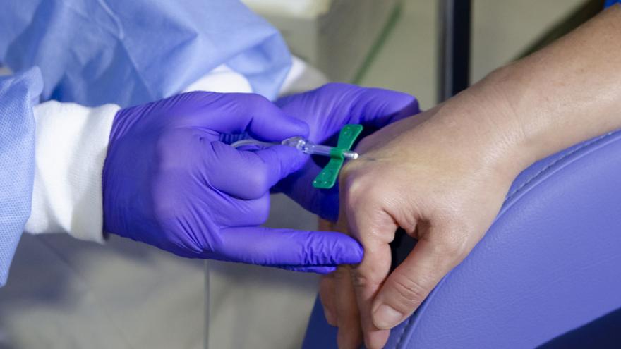 toma de muestra de sangre