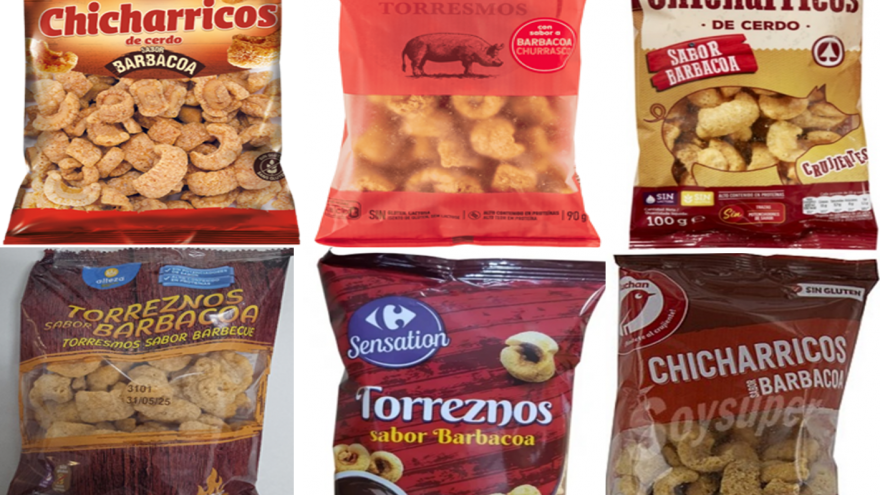 Envases de torreznos implicados en alerta alimentaria por presencia de Salmonella