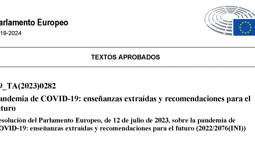 logo del parlamento más texto