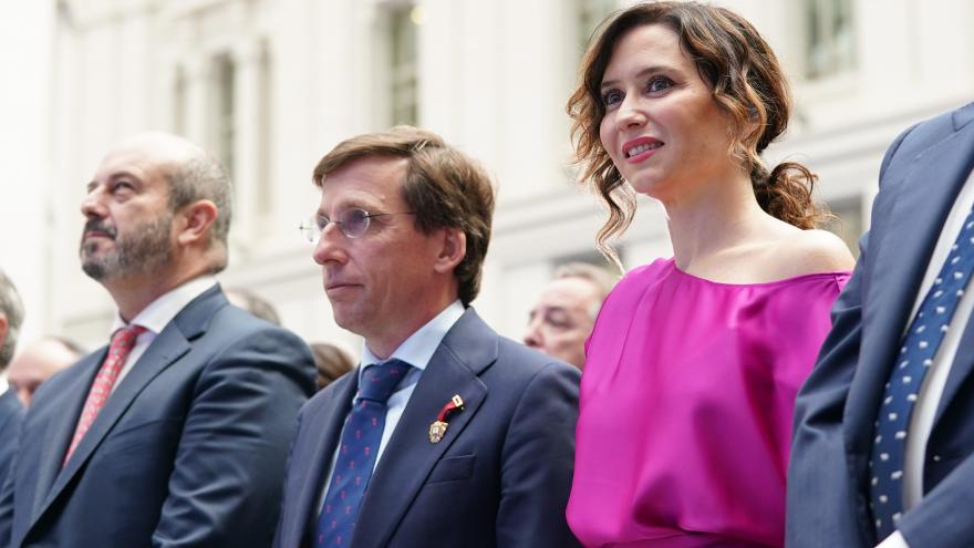 La presidenta Isabel Díaz Ayuso en el Palacio de Cibeles