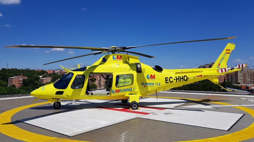 Un helicóptero de la unidad de emergencias