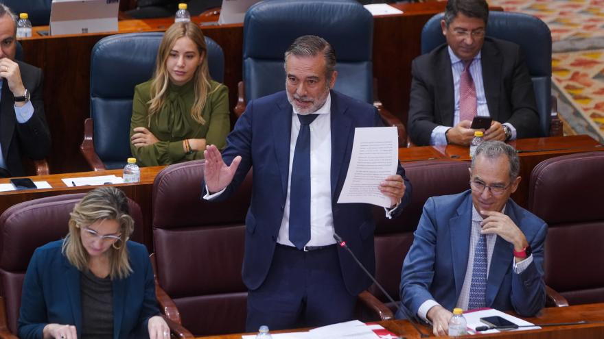 El consejero Enrique López en el pleno