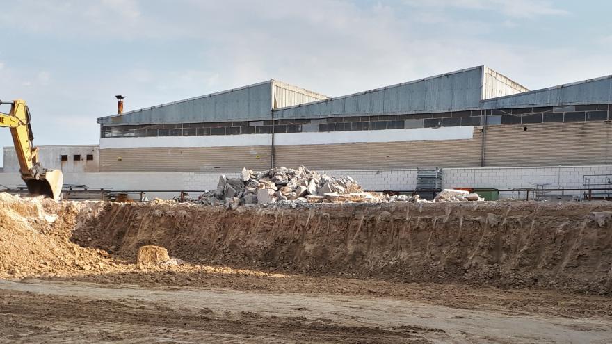 Paleontological site on Faisán street in Fuenlabrada