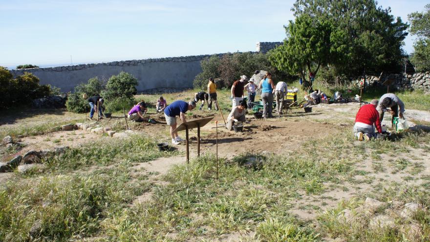 Vista de las excavaciones en el yacimiento de La Cabilda