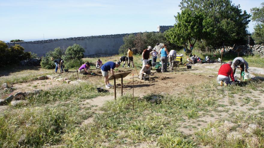 View of the excavations at the La Cabilda site