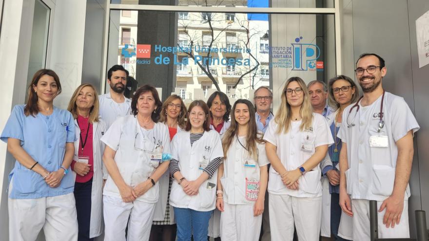 El equipo de sanitarios del hospital