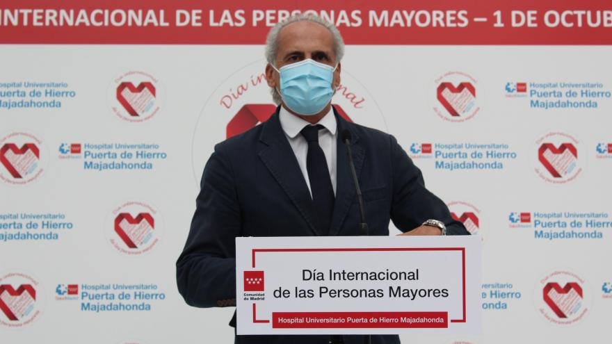 El consejero Enrique Escudero hablando