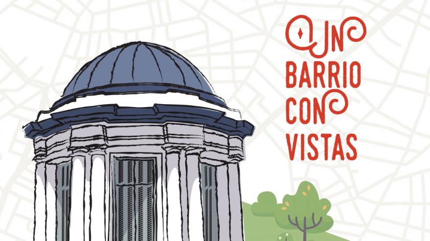 ilustración de la estufa vista alegre barrio con vistas