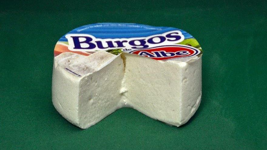 Fotografía de un queso de Burgos Albe