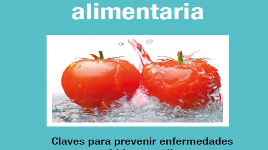 Portada del folleto sobre cinco claves de seguridad alimentaria