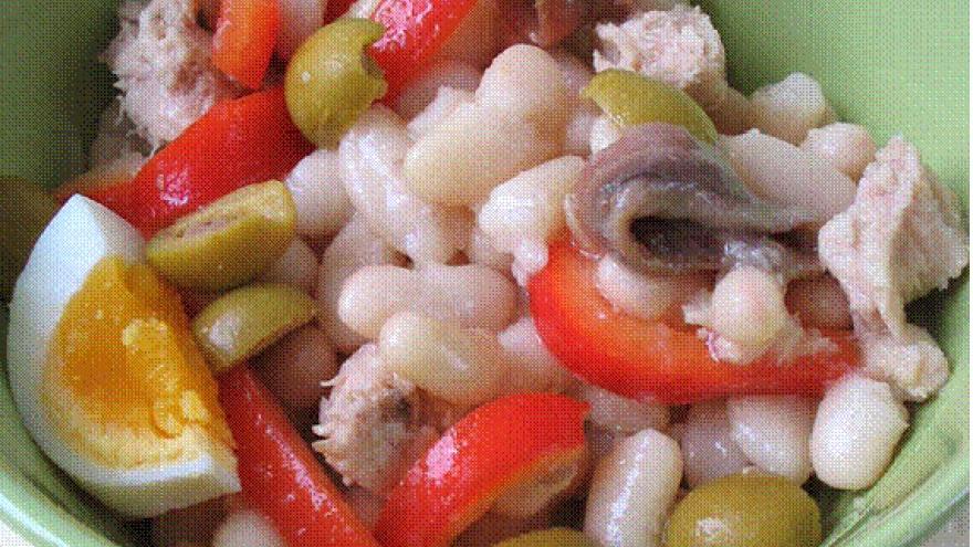 Empedrado de judias blancas
