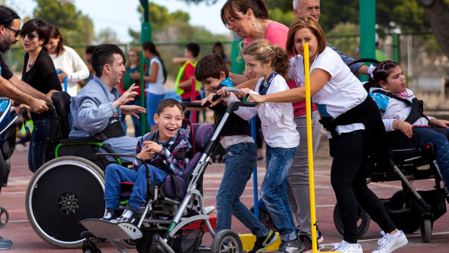 Personas con enfermedad mental participando en actividades deportivas