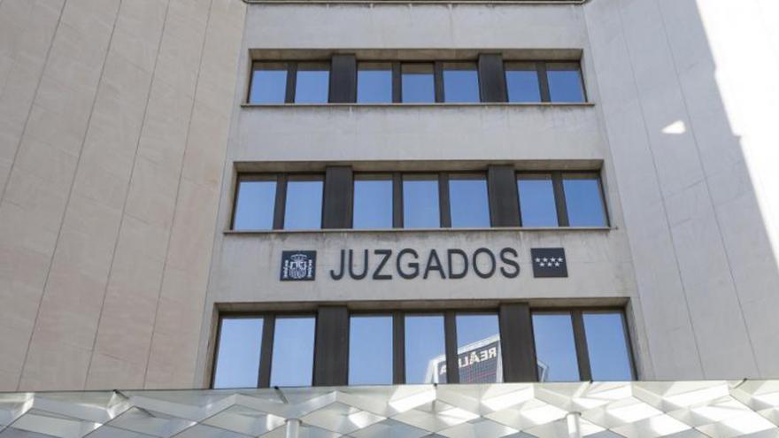 Fachada de los juzgados de Plaza de Castilla en Madrid