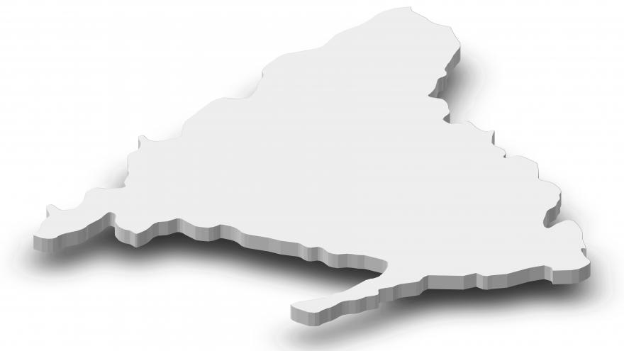 The map of the Community of Madrid