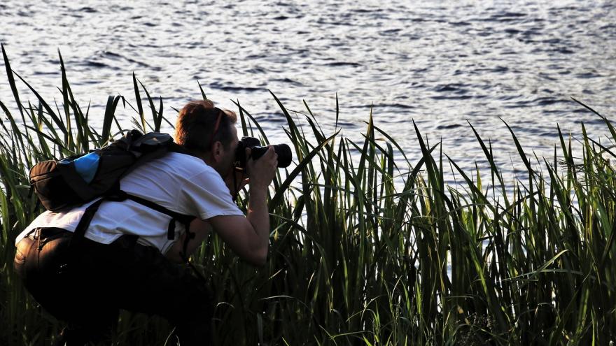 Fotografiando el agua de un lago