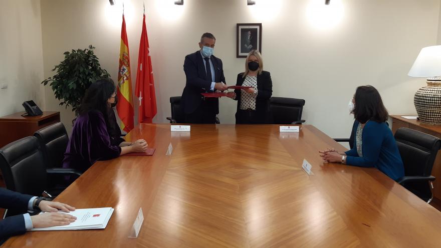 La Comunidad de Madrid firma un convenio de colaboración con la Fundación Miguel Ángel Blanco  .