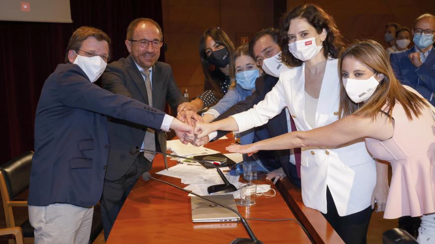 Isabel Díaz Ayuso en el reconocimiento del Paseo del Prado y El Retiro como Patrimonio Mundial de la UNESCO