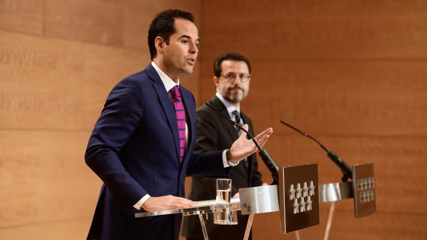 Ignacio Aguado durante la rueda de prensa posterior al Consejo de Gobierno