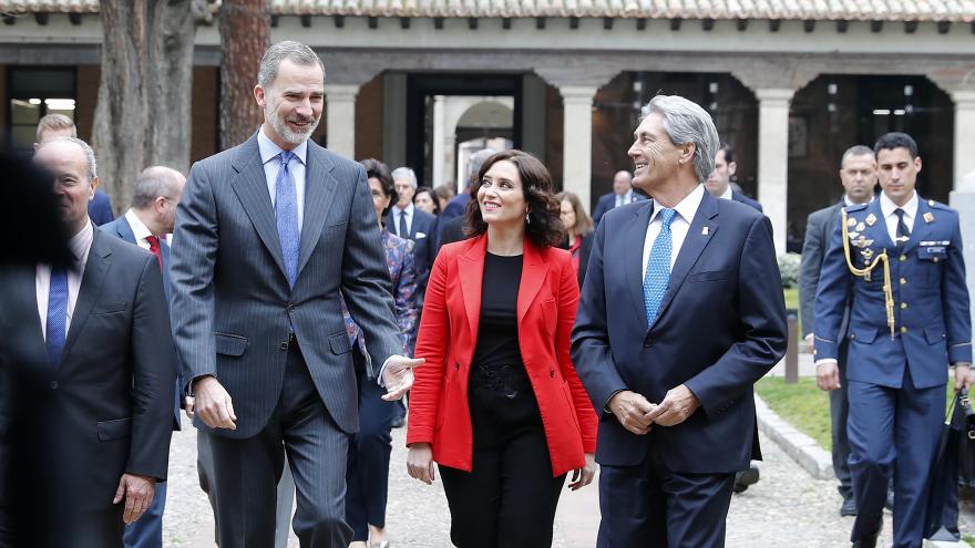 Isabel Díaz Ayuso con Felipe VI