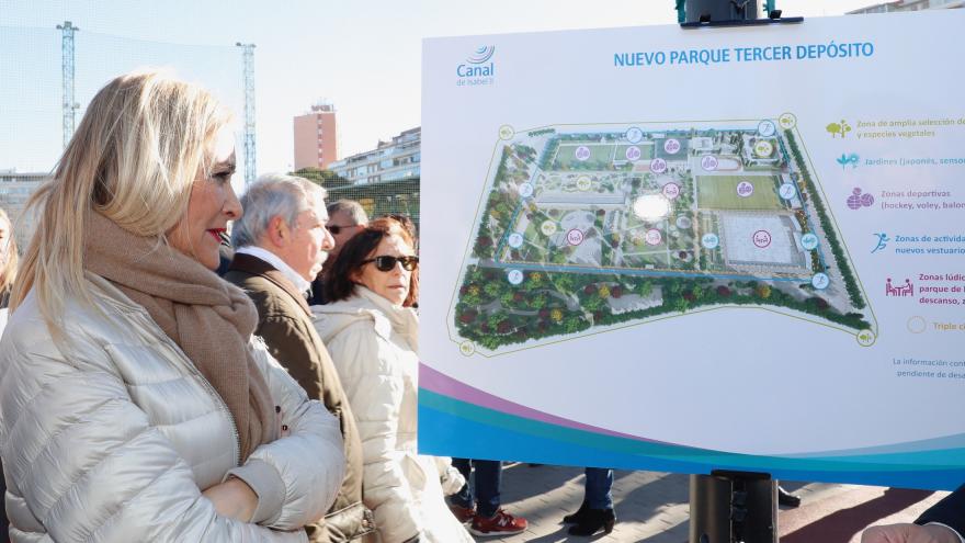 Cifuentes presenta el parque que ocupará las instalaciones de golf de Chamberí