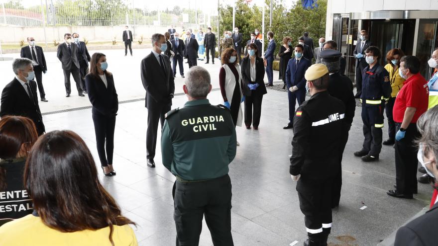 Isabel Díaz Ayuso durante la visita de SSMM los Reyes a la ASEM112