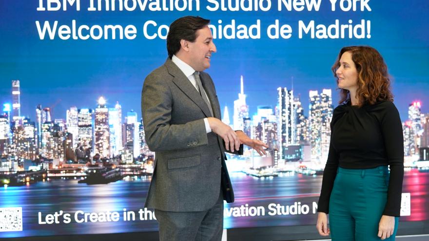 La presidenta durante su visita