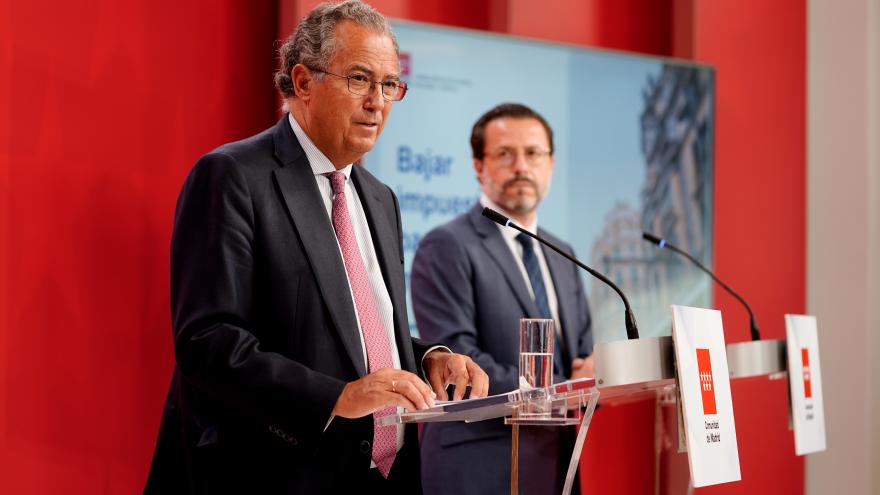 Enrique Ossorio en la rueda de prensa del Consejo de Gobierno